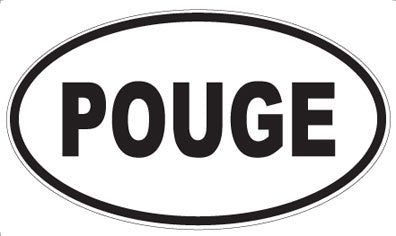 POUGE - Oval Sticker