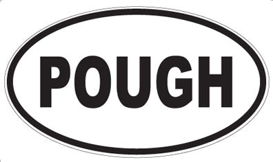 POUGH - Oval Sticker