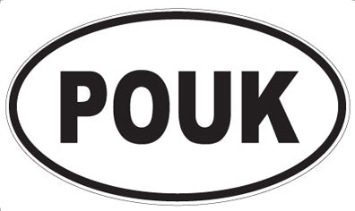 POUK - Oval Sticker