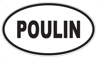 POULIN - Oval Sticker