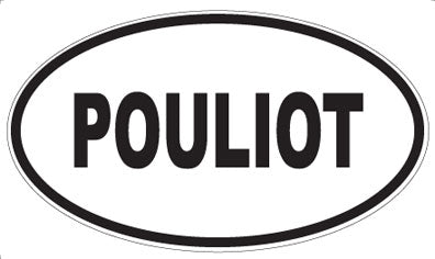 POULIOT - Oval Sticker