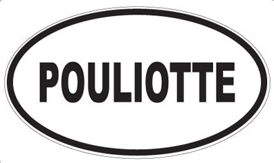 POULIOTTE - Oval Sticker