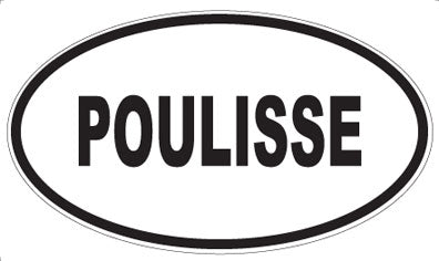 POULISSE - Oval Sticker