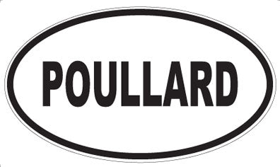 POULLARD - Oval Sticker