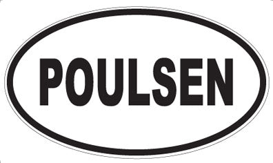 POULSEN - Oval Sticker