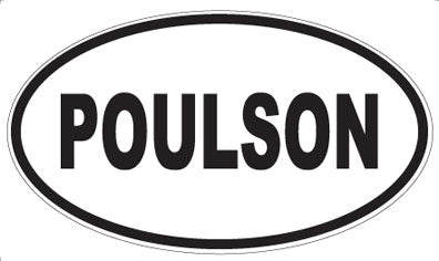 POULSON - Oval Sticker