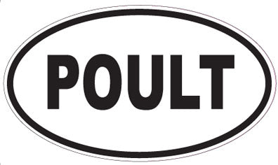 POULT - Oval Sticker