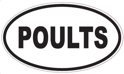 POULTS - Oval Sticker