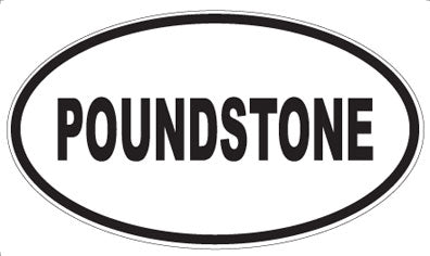 POUNDSTONE - Oval Sticker