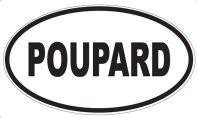 POUPARD - Oval Sticker