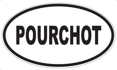 POURCHOT - Oval Sticker