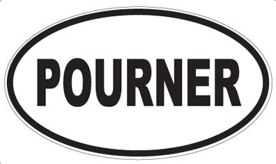 POURNER - Oval Sticker