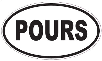 POURS - Oval Magnet
