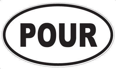 POUR - Oval Magnet