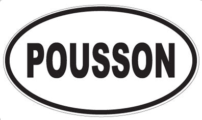 POUSSON - Oval Sticker