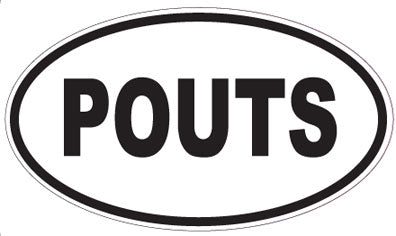 POUTS - Oval Sticker