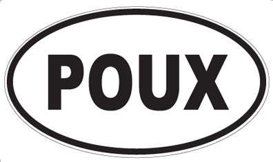 POUX - Oval Sticker