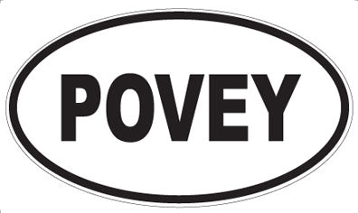 POVEY - Oval Sticker