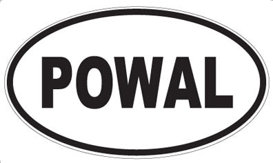 POWAL - Oval Sticker
