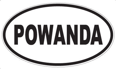 POWANDA - Oval Sticker