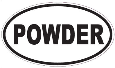 POWDER - Oval Sticker
