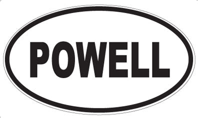 POWELL - Oval Sticker
