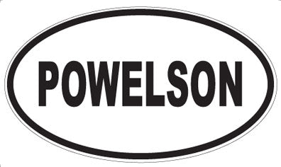 POWELSON - Oval Sticker