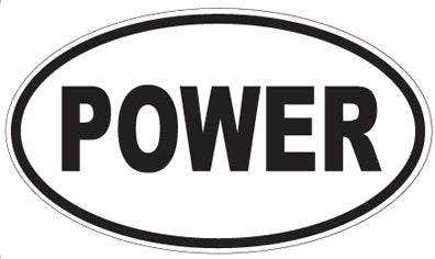 POWER - Oval Sticker