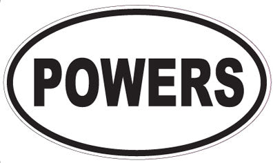 POWERS - Oval Sticker