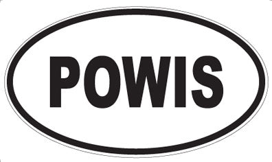 POWIS - Oval Sticker