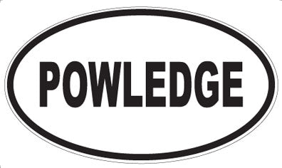 POWLEDGE - Oval Sticker