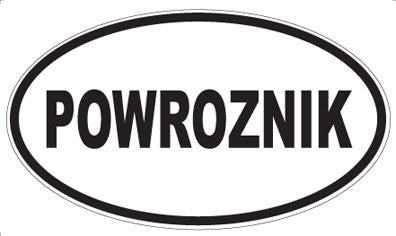 POWROZNIK - Oval Sticker