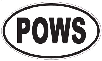 POWS - Oval Sticker