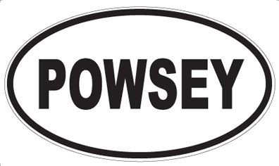 POWSEY - Oval Sticker