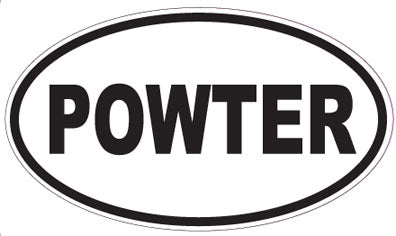 POWTER - Oval Sticker