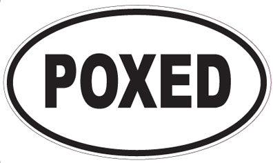 POXED - Oval Sticker