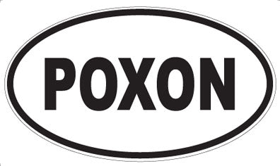 POXON - Oval Sticker