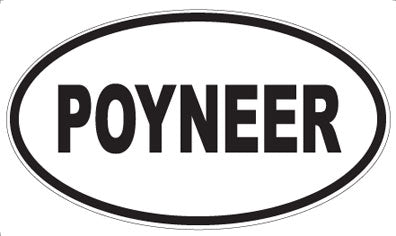POYNEER - Oval Sticker