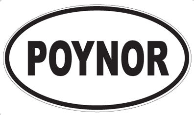 POYNOR - Oval Sticker