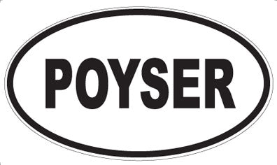 POYSER - Oval Sticker