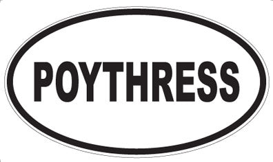 POYTHRESS - Oval Sticker