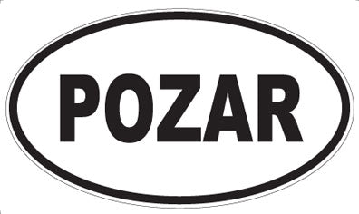 POZAR - Oval Sticker