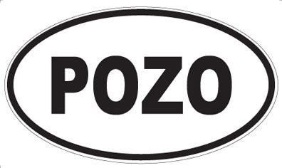 POZO - Oval Sticker