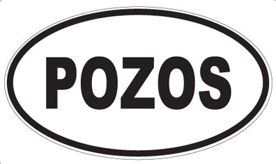 POZOS - Oval Sticker