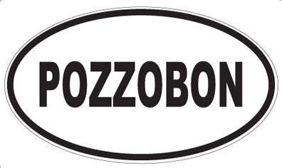 POZZOBON - Oval Sticker