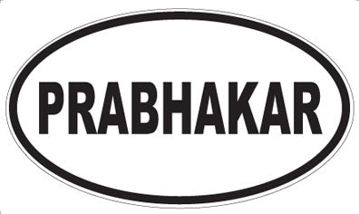 PRABHAKAR - Oval Sticker