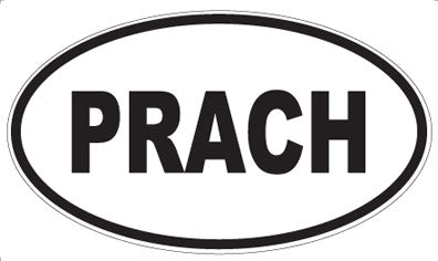PRACH - Oval Sticker