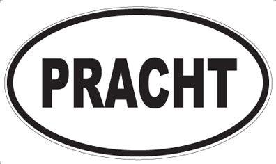 PRACHT - Oval Sticker