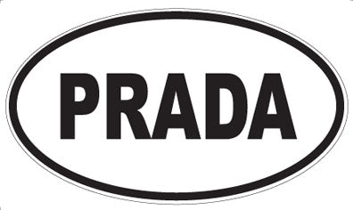 PRADA - Oval Sticker
