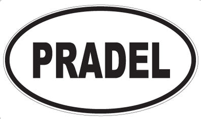 PRADEL - Oval Sticker